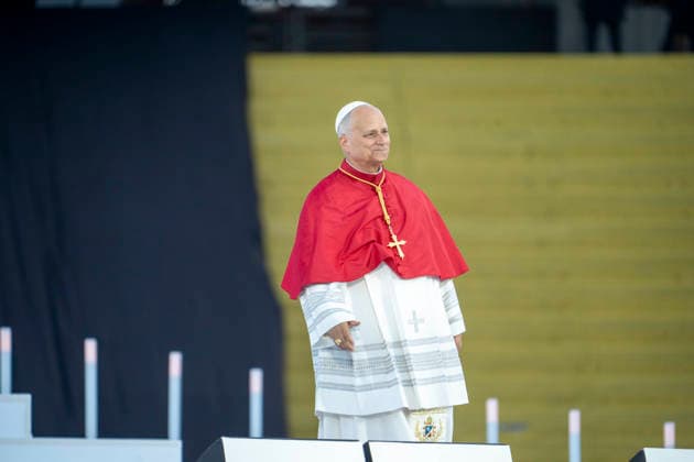 June 9, 2026, Barcelona, Barcelona, Spain: the Olympic Stadium fills to capacity for a Mass with the presence of Pope Leo XIV on the first day of his visit to Barcelona..In the pic :Pope Leo XIV Barcelona Spain  - ZUMAr179 20260609_zip_r179_055 Copyright: xEricxRenomx