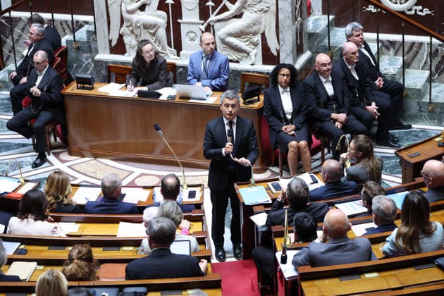 AssembleÌe Nationale - QAG du 9 juin 2026 GÃ rald Darmanin SÃ ance des Questions d ActualitÃ s au Gouvernement Ã l AssembleÌe Nationale Ã Paris, le 9 juin 2026. Question Period on Current Affairs with the Government at the National Assembly in Paris, June 9, 2026.  Copyright: xFabricexChasseryx
