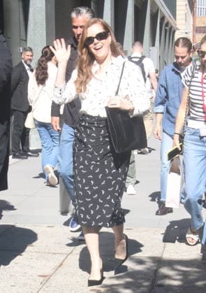 Celebrity, Amy Adams unterwegs in New York New York NY June 09: Amy Adams on Live with Kelly & Mark to talk about new movie version of Capr Fear in New York. June 09, 2026. Copyright: xRW Mediapunchx