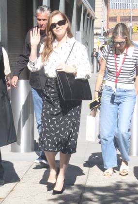 Celebrity, Amy Adams unterwegs in New York New York NY June 09: Amy Adams on Live with Kelly & Mark to talk about new movie version of Capr Fear in New York. June 09, 2026. Copyright: xRW Mediapunchx
