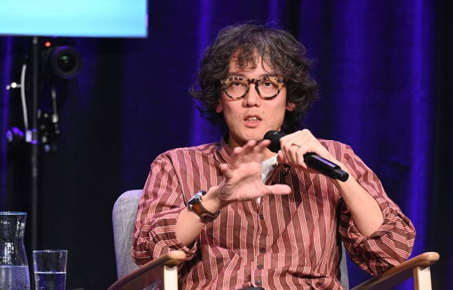 Philosophiefest phil. Cologne in Köln Der japanische Philosoph und Politökonom Kohei Saito spricht auf der Phil.Cologne, ein internationales Fest für Philosophie *** Japanese philosopher and political economist Kohei Saito speaks at Phil Cologne, an international festival of philosophy