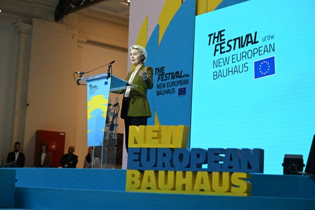 Belgien, New European Bauhaus Festival in Brüssel New European Bauhaus Festival in Brussels BRUSSELS, BELGIUM - JUNE 09: EU Council President Antonio Costa makes a speech during the opening of the New European Bauhaus Festival in Brussels, Belgium on June 09, 2026. The festival focuses on combating climate change within the construction and building sectors. Dursun Aydemir Anadolu Brussels Belgium. Editorial use only. Please get in touch for any other usage.  Copyright: x2026xAnadoluxDursunxAydemirx