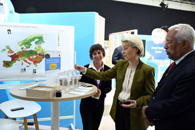 Belgien, New European Bauhaus Festival in Brüssel New European Bauhaus Festival in Brussels BRUSSELS, BELGIUM - JUNE 09: EU Commission President Ursula von der Leyen and EU Council President Antonio Costa attend the opening of the New European Bauhaus Festival in Brussels, Belgium on June 09, 2026. The festival focuses on combating climate change within the construction and building sectors. Dursun Aydemir Anadolu Brussels Belgium. Editorial use only. Please get in touch for any other usage.  Copyright: x2026xAnadoluxDursunxAydemirx