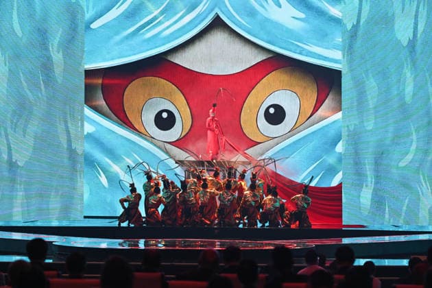 CHONGQING, CHINA - JUNE 09: A fusion performance titled Journey to the West: The Monkey King is presented during the opening ceremony of the 2026 Chongqing International Animation Film Week on June 9, 2026 in Chongqing, China. The event, themed Boundless Wisdom, Splendid Visions, runs until June 13 and features sections focusing on animation creation, technological innovation, industry integration, and international exchange.  Copyright: xChinaxNewsxServicex 111647277473