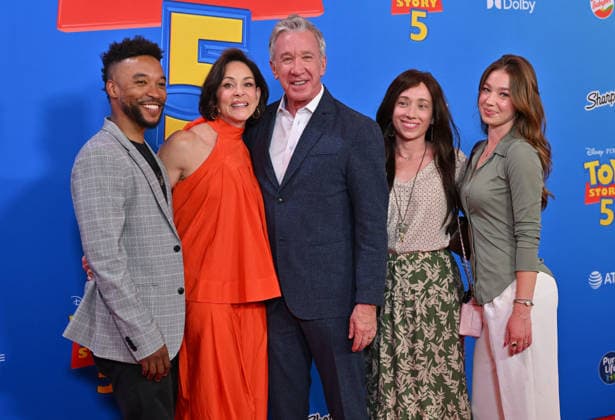 Disney And Pixar™s ˜Toy Story 5™ Los Angeles Premiere Divighn, Tim Allen, Jane Hajduk, Katherine Allen and Elizabeth Allen Dick arriving to Disney and Pixar™s Toy Story 5 Los Angeles premiere held at the Dolby Theatre on June 9, 2026 in Hollywood, CA. Hollywood Dolby Theatre California USA Copyright: xLisaxOConnorx xAFF-USA.comx