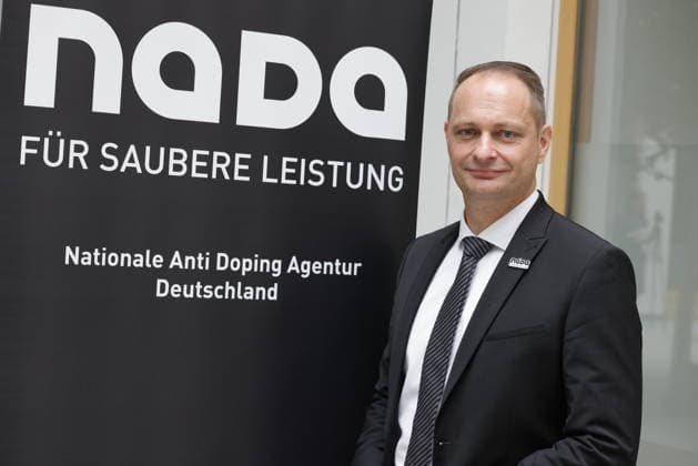 Dr. Lars Mortsiefer, Vorstandsvorsitzender und Leitung Ressort Recht der NADA, Deutschland, Berlin, Haus der Bundespressekonferenz: Pressekonferenz, Thema: Nationale Anti Doping Agentur Deutschland (NADA) *** Dr. Lars Mortsiefer, Chairman of the Board and Head of the Legal Department of NADA, Germany, Berlin, Haus der Bundespressekonferenz Press Conference, Topic National Anti Doping Agency Germany NADA