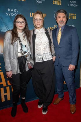 The Last Ship Revival Opening Night at the Metropolitan Opera House in New York, USA - 09 Jun 2026 (L-R) Indigo Sanara Phillips, Yvonne Boismier Phillips and Lou Diamond Phillips attend The Last Ship Revival Opening Night at the Metropolitan Opera House. New York United States Copyright: xRonxAdarx xSOPAxImagesx _radar_broadway_06092026_00196