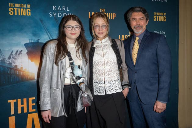 The Last Ship Revival Opening Night at the Metropolitan Opera House in New York, USA - 09 Jun 2026 (L-R) Indigo Sanara Phillips, Yvonne Boismier Phillips and Lou Diamond Phillips attend The Last Ship Revival Opening Night at the Metropolitan Opera House. New York United States Copyright: xRonxAdarx xSOPAxImagesx _radar_broadway_06092026_00204