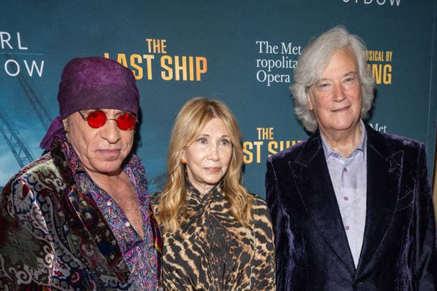 The Last Ship Revival Opening Night at the Metropolitan Opera House in New York, USA - 09 Jun 2026 (L-R) Steven Van Zandt, Maureen Van Zandt and Karl Sydow attend The Last Ship Revival Opening Night at the Metropolitan Opera House. New York United States Copyright: xRonxAdarx xSOPAxImagesx _radar_broadway_06092026_00417