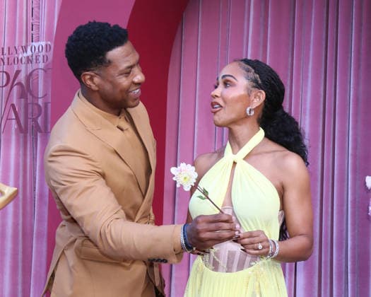 June 9, 2026, Beverly Hills, California, USA: LOS ANGELES - JUN 5: Jonathan Majors, Meagan Good at the Hollywood Unlocked Impact Awards at the Beverly Hilton Hotel on June 5, 2026 in Beverly Hills, CA Beverly Hills USA - ZUMAb170 20260609_aap_b170_106 Copyright: xKayxBlakex
