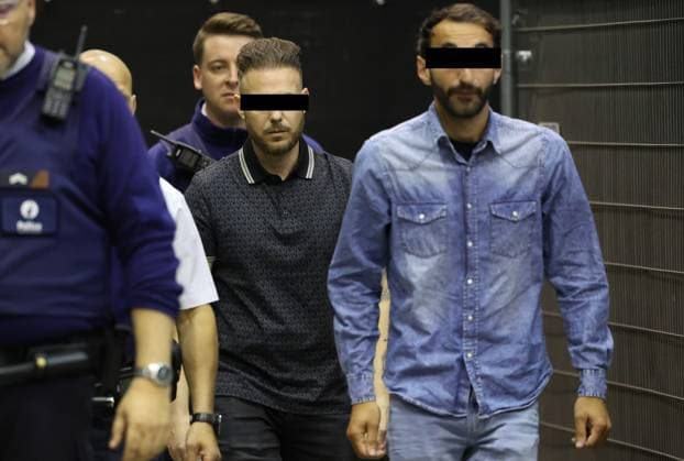Accused Paolo Falzone and Antonino Falzone arrive for the trial of P. and A. Falzone, at the Court of Appeal of Mons, on Wednesday 10 June 2026. The trial of the two men concerns the 2022 tragedy in Strepy-Bracquegnies, where a car plowed into a carnival parade around 5:00. Six people died at the scene, and a seventh months later in the hospital. P. Falzone is charged with seven murder and 81 attempted murder. A. Falzone with failure to render aid to a person in danger.  VIRGINIExLEFOUR 176957343