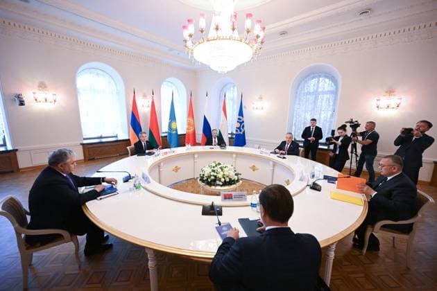 Russia CSTO Foreign Ministers Council 9186790 10.06.2026 Participants attend a narrow format meeting of the Collective Security Treaty Organization (CSTO) Foreign Ministers Council in Kazan, Republic of Tatarstan, Russia. Maksim Bogodvid Sputnik Kazan Russia  Copyright: xMaksimxBogodvidx