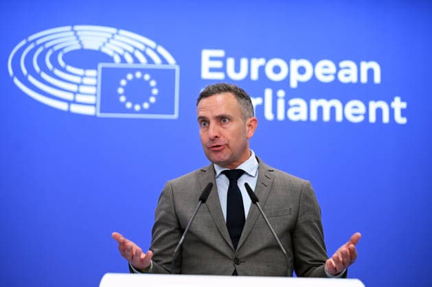 MEPs Tobe, Sippel, Buxade and Keller discuss EU Migration and Asylum Pact BRUSSELS, BELGIUM – JUNE 10: Member of the European Parliament Tomas Tobe speaks during a press conference held by MEPs from different political groups on the European Union Migration and Asylum Pact and the European Parliament s role in its implementation at the European Parliament in Brussels, Belgium, on June 10, 2026. The pact is set to enter into force on June 12. Dursun Aydemir Anadolu Brussels Belgium. Editorial use only. Please get in touch for any other usage.  Copyright: x2026xAnadoluxDursunxAydemirx