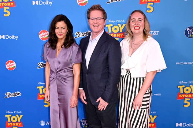 Lindsey Collins, Andrew Stanton und Kenna Harris bei der Weltpremiere des Animationsfilms Toy Story 5 im Dolby Theatre. Los Angeles, 09.06.2026 *** Lindsey Collins, Andrew Stanton and Kenna Harris at the world premiere of the animated film Toy Story 5 at the Dolby Theatre Los Angeles, 09 06 2026 Foto:xD.xStarbuckx xFuturexImagex toy_story_6363