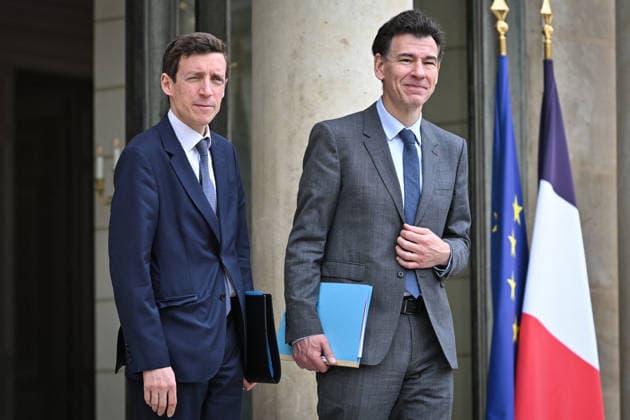 Council of Ministers at the Elysee Palace FA French Minister of Education Edouard Geffray exits the Elysee Palace with French Minister of Higher Education, Research and Space Philippe Baptiste after the Council of Ministers in Paris, on June 10, 2026. Photo by Firas Abdullah ABACAPRESS.COM Paris Île-de-France France  Copyright: xAbdullahxFiras ABACAx