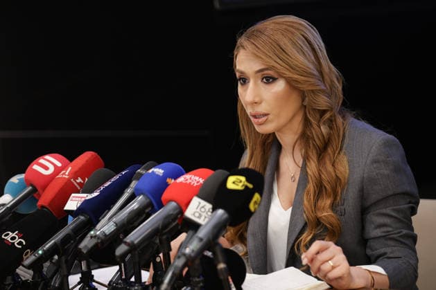 ARMENIA, YEREVAN - JUNE 10, 2026: Gohar Meloyan, Strong Armenia member, attends a press conference by her party on the outcome of the June 7 election to the National Assembly Yerevan Armenia  - ZUMAt113 20260610_zaa_t113_110 Copyright: xAlexanderxPatrinx