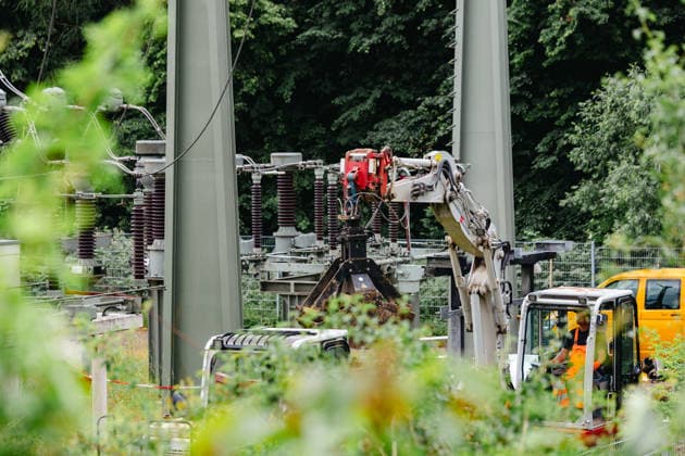 Aktuelle Themenbilder: AktuelleSituation in Reutlingen - Betzingen nach dem Stromausfall, 10.06.2026 Aktuelle Themenbilder: AktuelleSituation in Reutlingen - Betzingen nach dem Stromausfall, 10.06.2026, Blick auf Umspannwerk in der Markwiesenstrasse Betzingen. Bauarbeiten. *** Current themed pictures Current situation in Reutlingen Betzingen after the power outage, 10 06 2026 Current themed pictures Current situation in Reutlingen Betzingen after the power outage, 10 06 2026, View of transformer station in Markwiesenstrasse Betzingen Construction work Copyright: xEibner-Pressefoto DimitrixDrofitschx EP_ddh