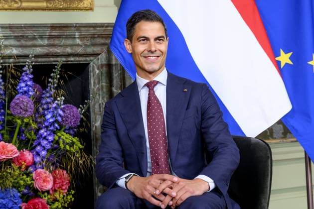 Den Haag, The Netherlands, 2026-06-10 12:04:26 THE HAGUE, 10-06-2026, Duivenvoorde Castle At the invitation of His Majesty King Willem Alexander and Queen Maxima, the Federal President of Germany, Frank-Walter Steinmeier, is paying a state visit to the Netherlands. He is accompanied by his wife, Elke Büdenbender. PHOTO: NLBeeld Patrick van Emst In the photo: Government lunch - Federal President Steinmeier and Mrs. Büdenbender are received by Prime Minister Jetten at Duivenvoorde Castle in Voorschoten. Credit: NL Beeld Patrick van Emst  Copyright: xx x