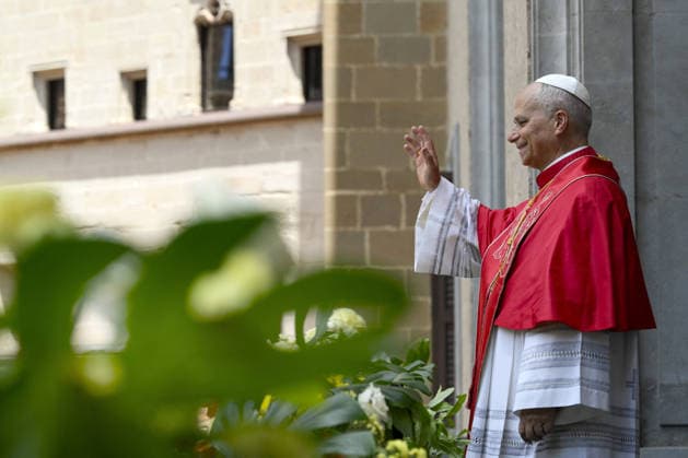 Pope Leo XIV Visits The Abbey of Our Lady of Montserrat - Spain Pope Leo visits the Abbey of Our Lady of Montserrat on June 10, 2026 on the fifth day of his pastoral visit to Spain. The Abbey is an important spiritual center in the region and houses the 12th-century image of Our Lady of Montserrat, patron saint of Catalonia. Photo by (EV) Simone Risoluti Vatican Media ABACAPRESS.COM Montserrat Spain  Copyright: xABACAx