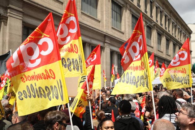 SNCF workers take part in a demonstration during a national strike in Paris PARIS, FRANCE - JUNE 10: SNCF workers take part in a demonstration during a national strike in Paris, France on June 10, 2026. Railway unions called for the action to protest against company reorganizations and working conditions. Mohamad Salaheldin Abdelghani Alsayed Anadolu Paris France. Editorial use only. Please get in touch for any other usage.  Copyright: x2026xAnadoluxMohamadxSalaheldinxAbdelghanixAlsayedx