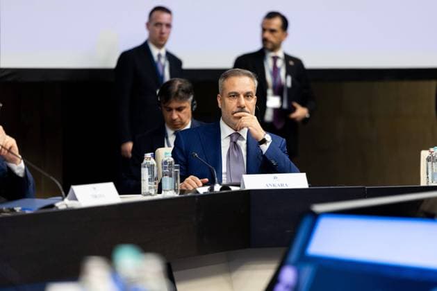 Turkish Foreing Minister Hakan Fidan SOFIA, BULGARIA - JUNE 10: Turkish Foreign Minister Hakan Fidan attends the South-East European Cooperation Process (SEECP) Summit in Sofia, Bulgaria on June 10, 2026. Murat Gok Anadolu Sofia Bulgaria. Editorial use only. Please get in touch for any other usage.  Copyright: x2026xAnadoluxMuratxGokx