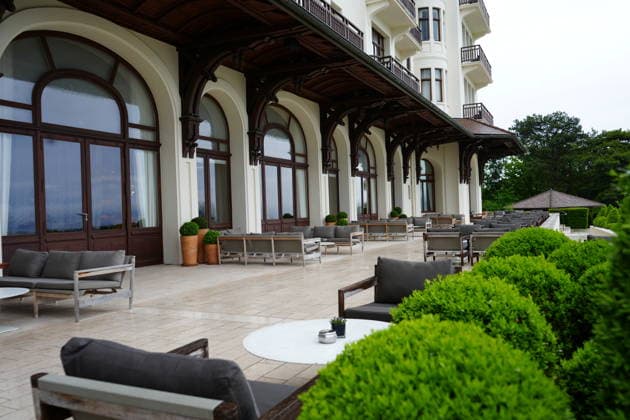 Evian-les-Bains makes final preparations ahead of upcoming G7 summit EVIAN-LES-BAINS, FRANCE - MAY 18: A view from the Hotel Royal, the venue for the upcoming G7 summit, as the French lakeside resort of Evian-les-Bains makes final preparations to host leaders of the Group of Seven (G7) nations in Evian-les-Bains, France, on June 10, 2026. The summit, scheduled for June 15-17 on the shores of Lake Geneva, will bring together the heads of state and government of Canada, France, Germany, Italy, Japan, the United Kingdom, and the United States, alongside senior representatives of the European Union. Stringer Anadolu Evian-les-Bains France. Editorial use only. Please get in touch for any other usage.  Copyright: x2026xAnadoluxStringerx
