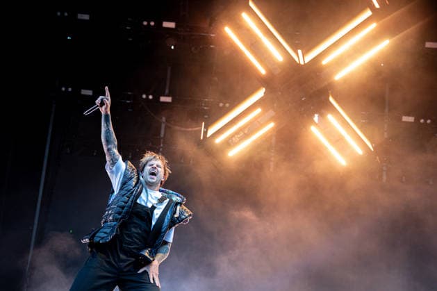 Singer Kevin Ratajczak of German electronicore band Electric Callboy performs within the Rock for People music festival in Hradec Kralove, Czech Republic, June 10, 2026. (CTKxPhoto DavidxTanecek) CTKPhotoP2026061008064  CTKPhotoP2026061008064