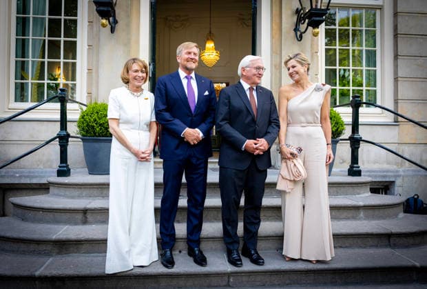 10-06-2026 Contra Queen Maxima and King Willem-Alexander and Federal President of Germany Frank-Walter Steinmeier and Elke Budenbender visited a musical performance and a reception at the residence of the German Ambassador in The Hague on the 2nd day of the 3 day statevisit to the Netherlands. Â  Copyright: xPPEx