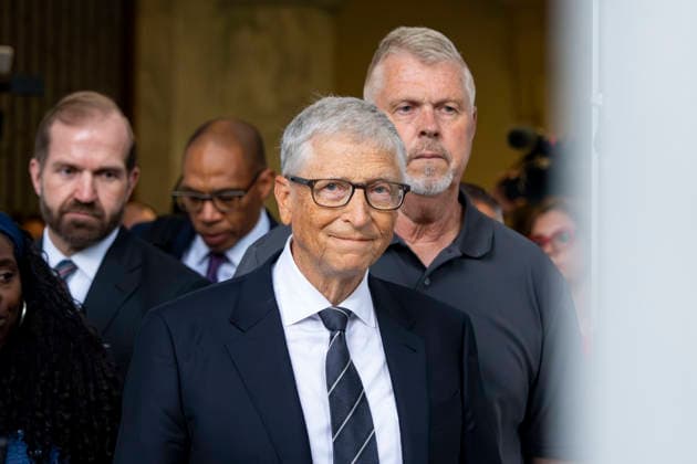 Microsoft Co-Founder Bill Gates departs a closed-door interview with the House Oversight Committee Committee on Capitol Hill in Washington, DC on Wednesday, June 10, 2026. The committee is continuing to hold closed-door interviews as part of their investigation into convicted sex offender Jeffrey Epstein.  WAP20260610322 BONNIExCASH