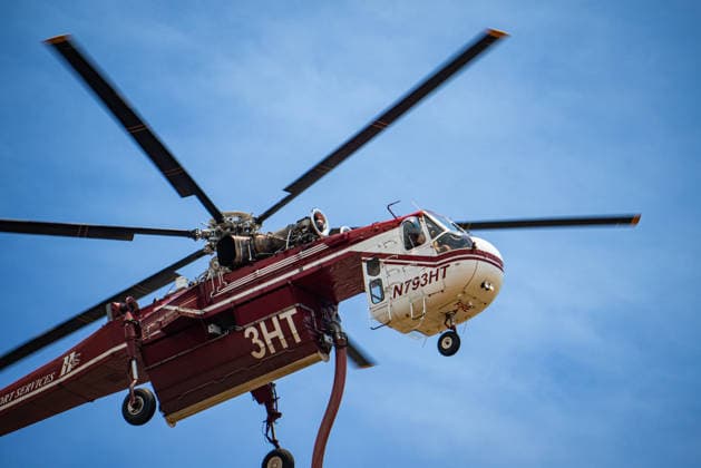June 10, 2026, Oceanside, California, USA: Fire crews battle the November Fire off Foussat Rd. in Oceanside, California, on June 10, 2026. Multiple resources were called to subdue the nearly 850 acre fire that borders Camp Pendleton and the Whelan Lake Audubon Society Preserve. Oceanside USA - ZUMAg219 20260610_znp_g219_008 Copyright: xJakexLeexGreenx