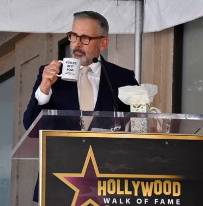 Actor Steve Carell makes comments during an unveiling ceremony honoring Chris Meledandri, CEO, Illumination with the 2,848th star on the Hollywood Walk of Fame in Los Angeles on Wednesday, June 10, 2026.  LAP2026061028 JIMxRUYMEN