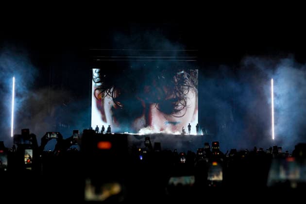IPA85558954 - Rome Achille Lauro in concert as part of the tour - COMUNI IMMORTALI - STADI 2026 at the Stadio Olimpico in Rome Sold out in the photo ¢ Achille Lauro  Copyright: xbbrx xx 85558954