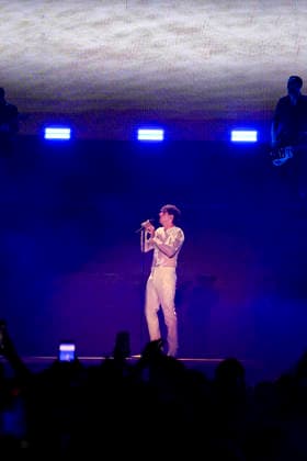 IPA85559063 - Rome Achille Lauro in concert as part of the tour - COMUNI IMMORTALI - STADI 2026 at the Stadio Olimpico in Rome Sold out in the photo ¢ Achille Lauro  Copyright: xbbrx xx 85559063