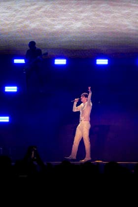 IPA85559067 - Rome Achille Lauro in concert as part of the tour - COMUNI IMMORTALI - STADI 2026 at the Stadio Olimpico in Rome Sold out in the photo ¢ Achille Lauro  Copyright: xbbrx xx 85559067