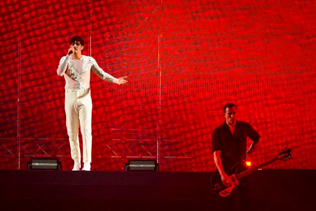IPA85558972 - Rome Achille Lauro in concert as part of the tour - COMUNI IMMORTALI - STADI 2026 at the Stadio Olimpico in Rome Sold out in the photo ¢ Achille Lauro  Copyright: xbbrx xx 85558972