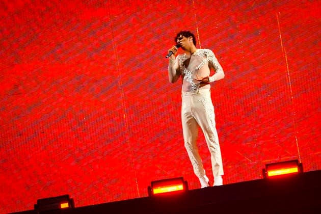IPA85558973 - Rome Achille Lauro in concert as part of the tour - COMUNI IMMORTALI - STADI 2026 at the Stadio Olimpico in Rome Sold out in the photo ¢ Achille Lauro  Copyright: xbbrx xx 85558973