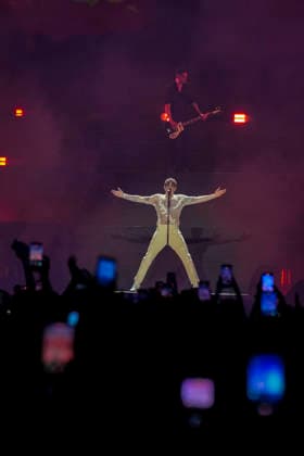 IPA85558992 - Rome Achille Lauro in concert as part of the tour - COMUNI IMMORTALI - STADI 2026 at the Stadio Olimpico in Rome Sold out in the photo ¢ Achille Lauro  Copyright: xbbrx xx 85558992