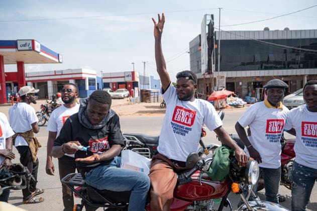 Demokratik Kongo Cumhuriyeti nde, Ebola salginina karsi farkindalik konvoyu BUNIA, DEMOCRATIC REPUBLIC OF THE CONGO - JUNE 10: Motorcycle riders take part in an awareness convoy organized by the World Health Organization (WHO) to educate the public about the Ebola virus in Bunia, Ituri province, Democratic Republic of the Congo, on June 10, 2026. Wearing t-shirts that read Stop Ebola in English and carrying banners with preventive health measures, the Congolese riders paraded through the city streets to raise community awareness amidst a recent outbreak of the Ebola strain. Stringer Anadolu Bunia Democratic Republic of the Congo. Editorial use only. Please get in touch for any other usage.  Copyright: x2026xAnadoluxStringerx