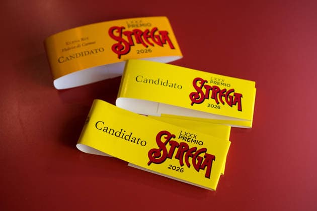 IPA85559283 - Torino, Italy. 10th June, 2026. Advertising book bands with blurb about Strega Prize (Premio Strega) literary award  Copyright: xMarcoxDestefanisx xx 85559283