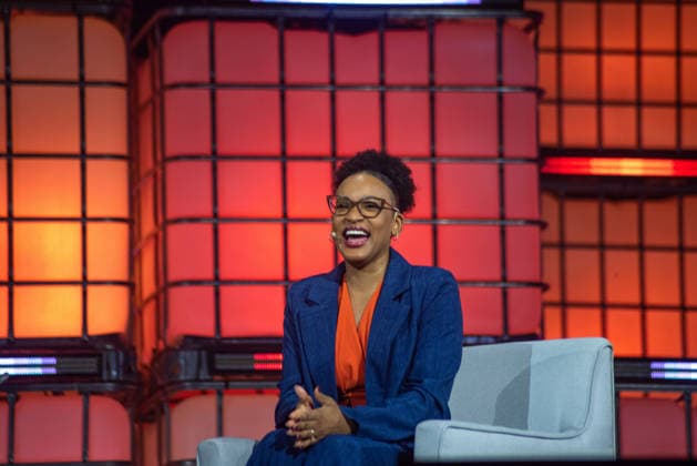 RIO DE JANEIRO, RJ - 10.06.2026: WEB SUMMIT RIO 2026 - Rebecca Andrade at Web Summit Rio, one of the world& 39;s largest technology, innovation, and business conferences, bringing together CEOs, startup founders, and global investors, on June 10th, taking place at Riocentro in Rio de Janeiro, RJ. x2959856x  CristianexMota