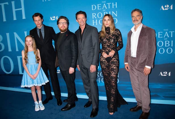 Cast attend The Death Of Robin Hood premiere during the 25th Tribeca Festival in New York City Featuring: Bill Skarsgard, Faith Delaney, Michael Sarnoski, Hugh Jackman, Jodie Comer, Murray Bartlett Where: New York City, New Yoek, United States When: 10 Jun 2026 Credit: Janet Mayer INSTARimages.com EDITORIAL USE ONLY. NOT FOR USE BY NEWSPAPERS BASED IN THE UK. Copyright: xx instar55763403