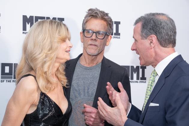 June 10, 2026, Bronx, New York, USA: Kyra Sedgwick, Kevin Bacon and Ivan L. Lustig attend 40th Moving Image Awards honoring Kevin Bacon and Kyra Sedgwick for their enduring contributions to American movies and Adam Aron, Chairman and Chief Executive Officer of AMC Entertainment at MOMI in New York, NY on June 10, 2026. Bronx USA  - ZUMAr339 20260610_znp_r339_137 Copyright: xLevxRadinx