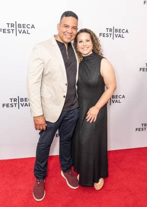 June 10, 2026, Bronx, New York, USA: Frank Harts and Shelley Thomas-Harts attend premiere of Act One during Tribeca Film Festival at Village East by Angelika in New York, NY on June 10, 2026. Bronx USA  - ZUMAr339 20260610_znp_r339_079 Copyright: xLevxRadinx