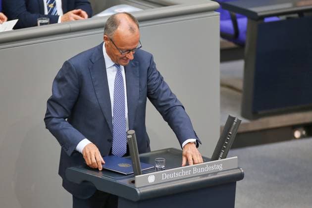 Berlin, Deutschland, 11.06.2026: Deutscher Bundestag: 83. Bundestagssitzung: Bundeskanzler Friedrich Merz (CDU) bei Abgabe einer Regierungserklärung *** Berlin, Germany, 11 06 2026 German Bundestag 83 Bundestag session Federal Chancellor Friedrich Merz CDU delivering a government statement Copyright: xdtsxNachrichtenagenturx dts_122386