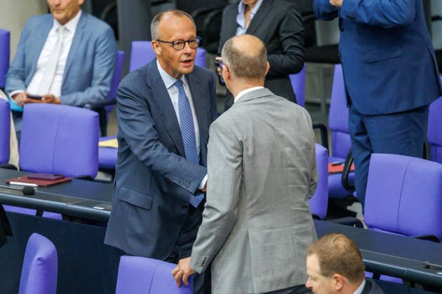 Bundestag Bundeskanzler Friedrich Merz (CDU) im Deutschen Bundestag am 11.06.26 in Berlin. Berlin Berlin Deutschland Bundestag *** Bundestag Federal Chancellor Friedrich Merz CDU in the German Bundestag on 11 06 26 in Berlin Berlin Berlin Germany Bundestag