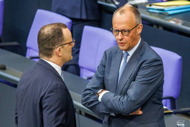 Bundestag Bundeskanzler Friedrich Merz (CDU) im Deutschen Bundestag am 11.06.26 in Berlin. Berlin Berlin Deutschland Bundestag *** Bundestag Federal Chancellor Friedrich Merz CDU in the German Bundestag on 11 06 26 in Berlin Berlin Berlin Germany Bundestag