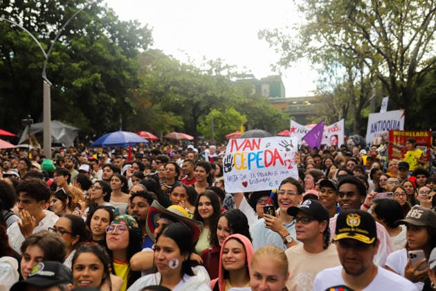 Ivan Cepeda Rally in Medellin Left-wing presidential candidate Ivan Cepeda Castro for the political party Pacto Historico takes part during a rally in Medellin, Colombia in the midst of the presidential runoff election, on june 10, 2026. Photo by: Camilo Moreno Long Visual Press Medellin Antioquia Colombia Copyright: xCamiloxMorenox