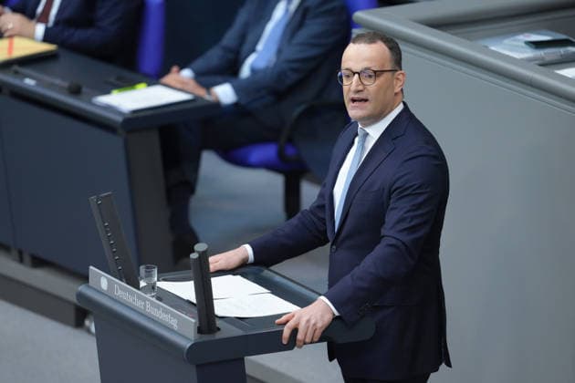 Deutscher Bundestag, 83. Plenarsitzung Jens Spahn (CDU) im Portrait bei seiner Rede nach der Regierungserklaerung des Bundeskanzler bei der 83. Sitzung des Deutschen Bundestag in Berlin, 11.06.2026 Berlin Berlin Deutschland *** German Bundestag, 83rd plenary session Jens Spahn CDU in portrait during his speech after the government declaration of the Federal Chancellor at the 83rd session of the German Bundestag in Berlin, 11 06 2026 Berlin Berlin Germany