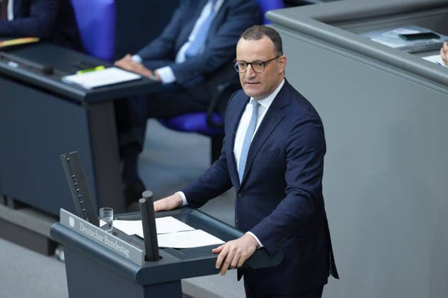 Deutscher Bundestag, 83. Plenarsitzung Jens Spahn (CDU) im Portrait bei seiner Rede nach der Regierungserklaerung des Bundeskanzler bei der 83. Sitzung des Deutschen Bundestag in Berlin, 11.06.2026 Berlin Berlin Deutschland *** German Bundestag, 83rd plenary session Jens Spahn CDU in portrait during his speech after the government declaration of the Federal Chancellor at the 83rd session of the German Bundestag in Berlin, 11 06 2026 Berlin Berlin Germany