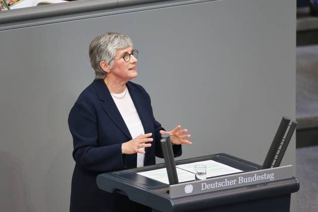 Berlin, Deutschland, 11.06.2026: Deutscher Bundestag: 83. Bundestagssitzung: Britta Haßelmann (Grüne) *** Berlin, Germany, 11 06 2026 German Bundestag 83 Bundestag session Britta Haßelmann Greens Copyright: xdtsxNachrichtenagenturx dts_122431